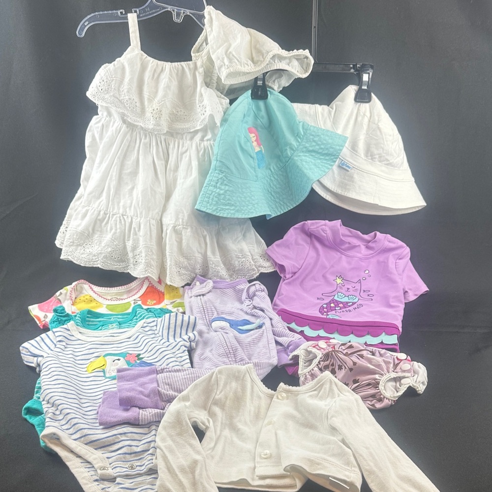 Girls 6 month Summer Bundle of Assorted Baby Clothing